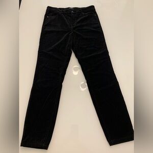 Well Worn Women's Black Velvet High Rise Jeans